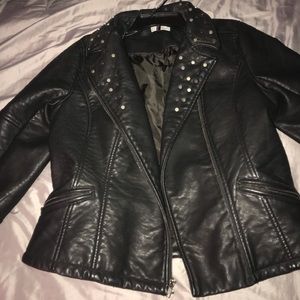 leather coat